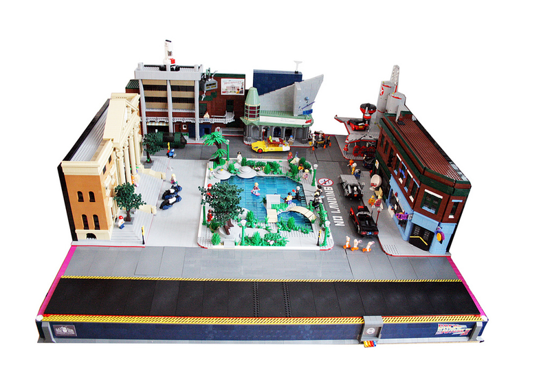 Illustration for article titled Lego Back to the Future Town Should Be Turned Into an Official Lego Set